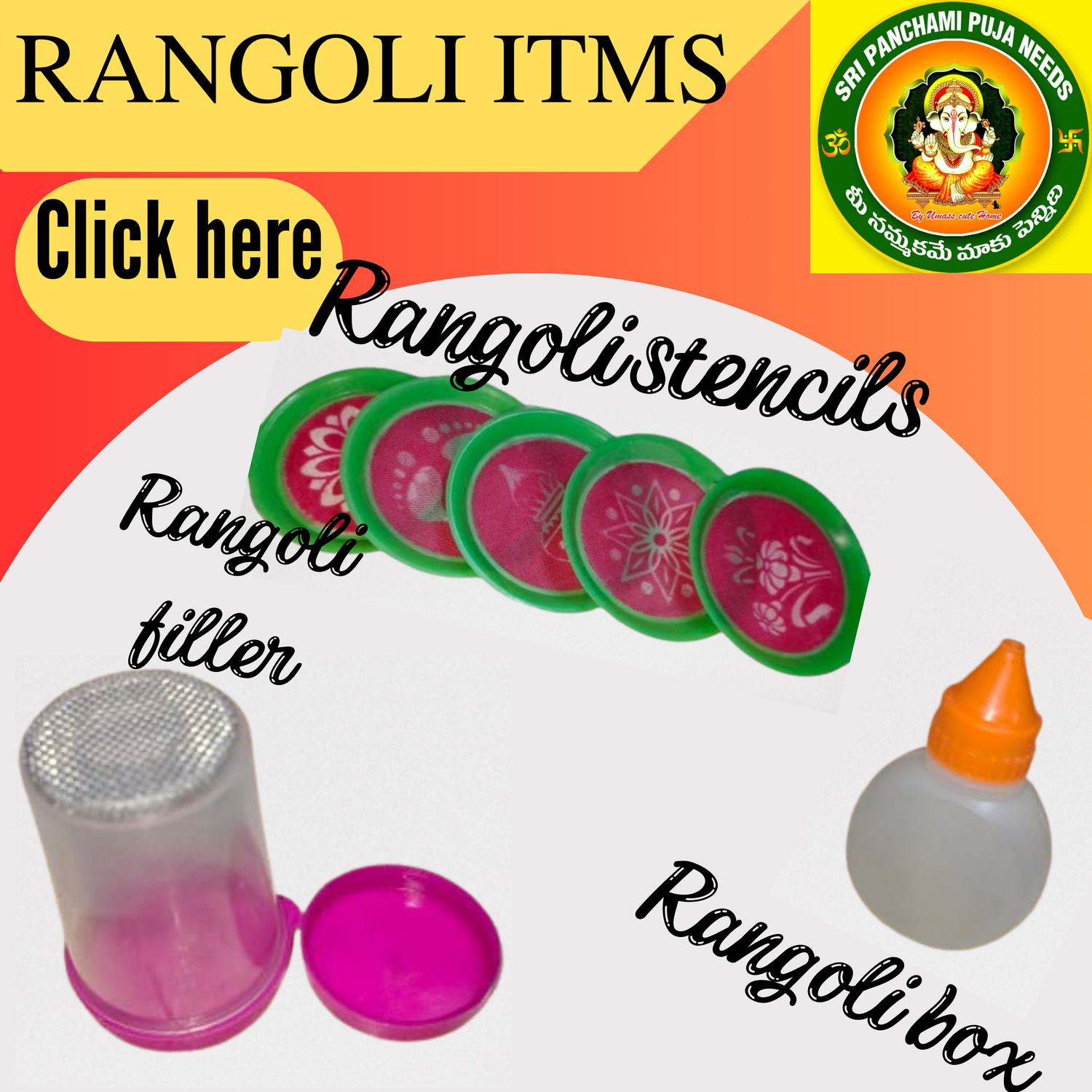 Rangoli items